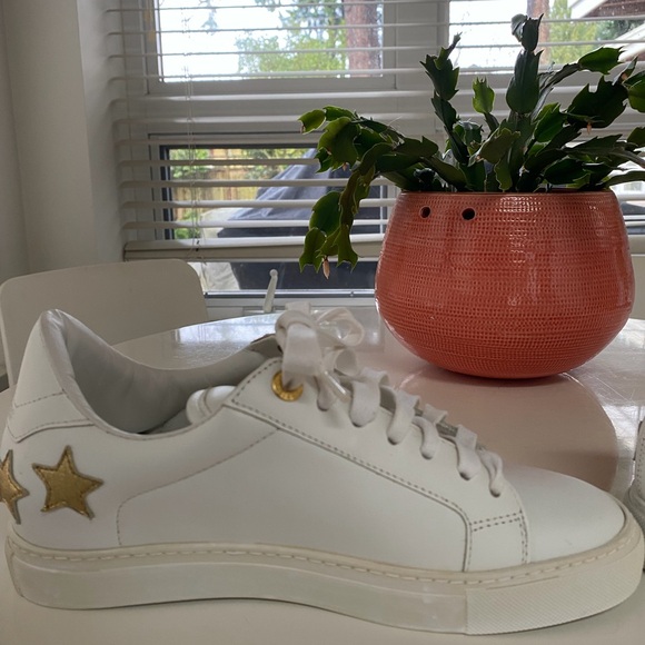 Zadig & Voltaire White Sneakers with Gold Stars - Picture 11 of 11
